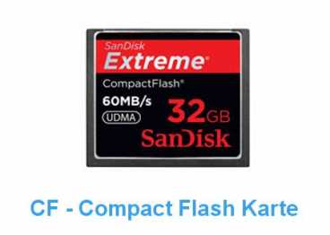 SanDisk CF  32 GB (60MB/s) EXTREME Compact Flash / 400x R+W)